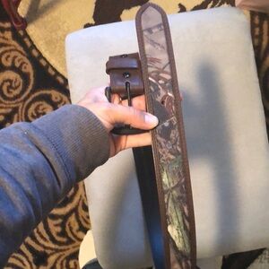Camo Pattern Brown Belt
